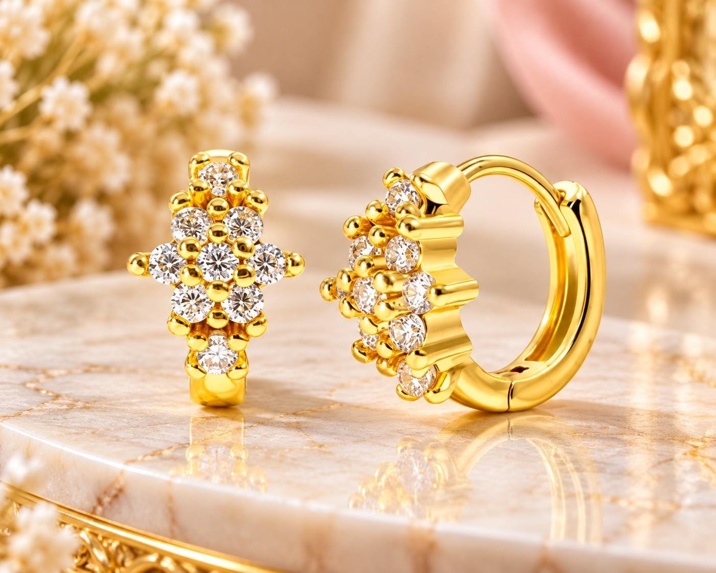 9Daimond Ear Ring