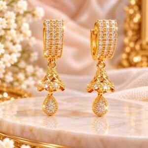 Jhumka Ear Ring Gold