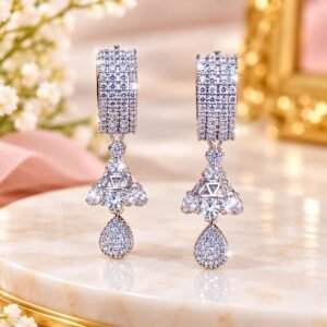 Jhumka Ear Ring Silver