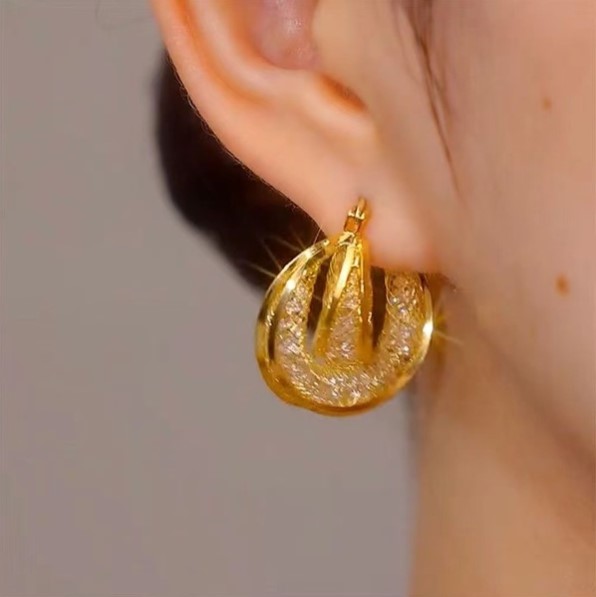 Italian Gold Plated Ear-Ring - Image 2