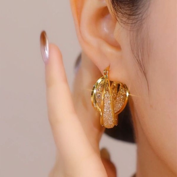 Italian Gold Plated Ear-Ring - Image 4