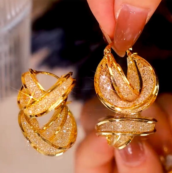 Italian Gold Plated Ear-Ring - Image 3
