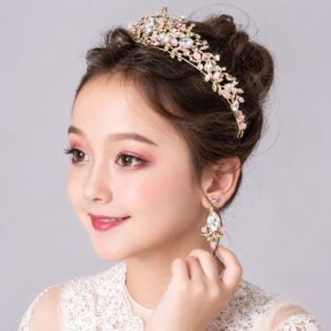 Pink Crown Headwear Children's Show Cute Princess Hair Band