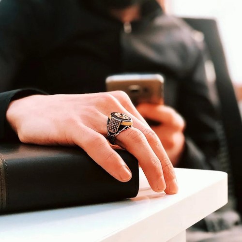 925 Sterling Silver Men Ring - Image 4