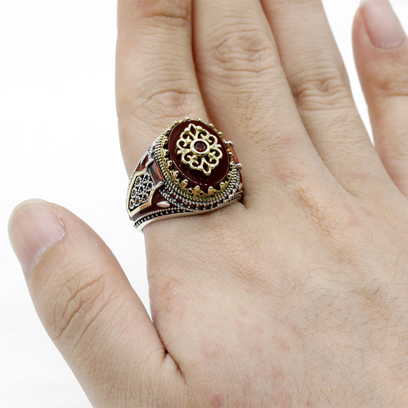 925 Sterling Silver Men Ring - Image 2