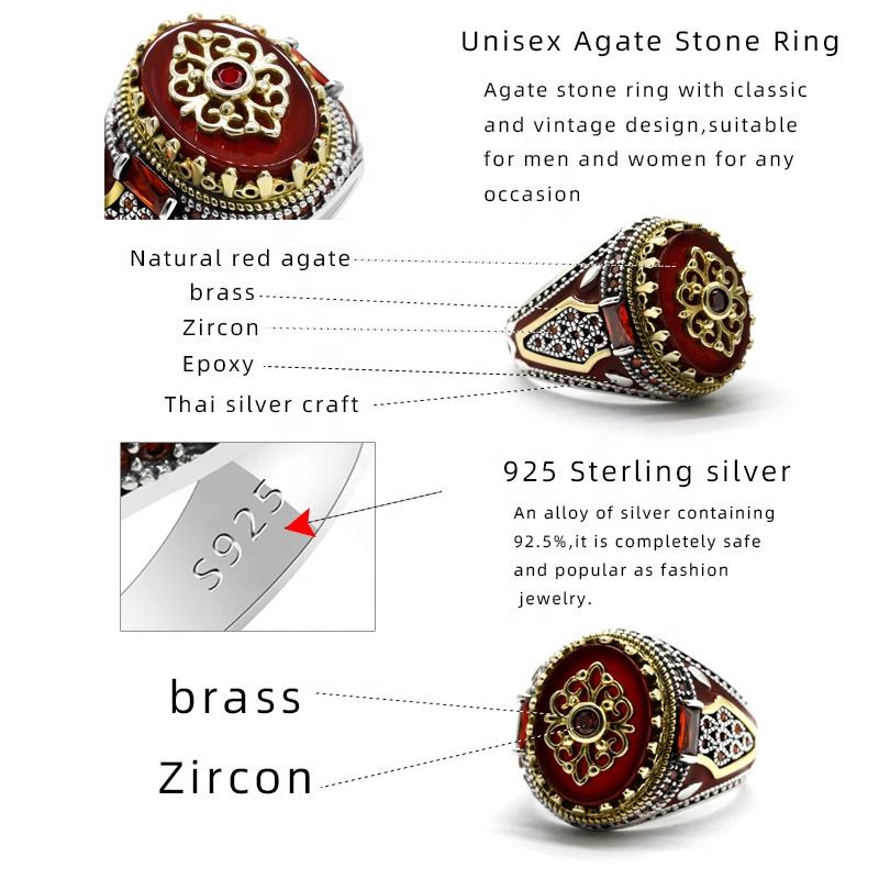 925 Sterling Silver Men Ring - Image 4