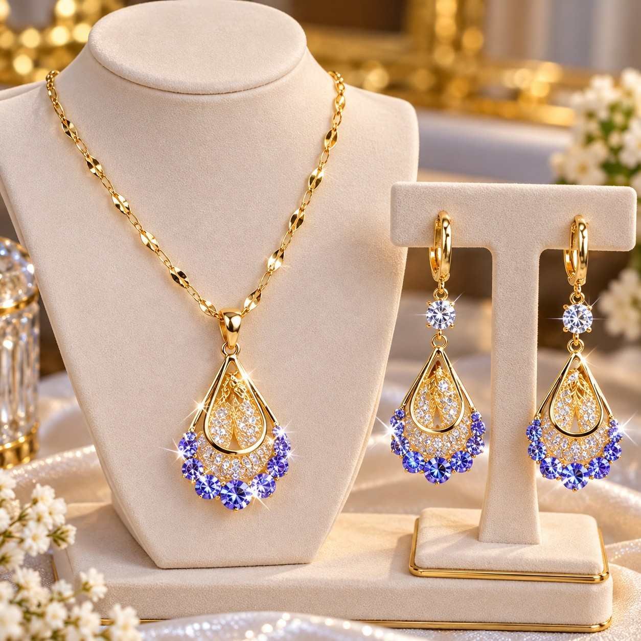 Luxury High Zircon Water Drop Necklace