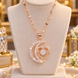 Best Rose-Smart Star Moon Necklace (Lip Chain)