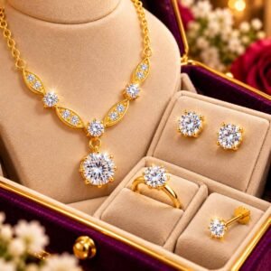 Daimond Cut Necklace Set