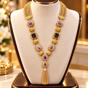 Premium Turkish Purple Gemstone Necklace